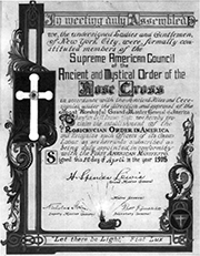 バラ十字アメリカ宣言第一号